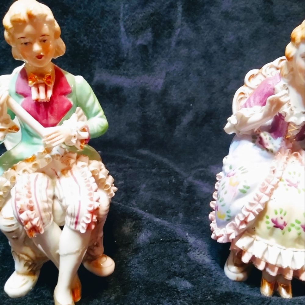 Antique porcelain figurines